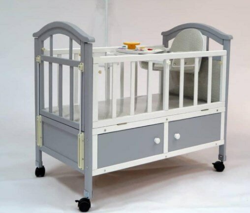 Lit d'enfant élégant en gris