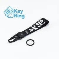 1-PC Motorcycle Collectable Strap Embroidery Keyring Keychain For Honda Yamaha Suzuki Ducati BMW Aprilia Kawasaki Benelli Yari Mitsubish Key Ring Chain