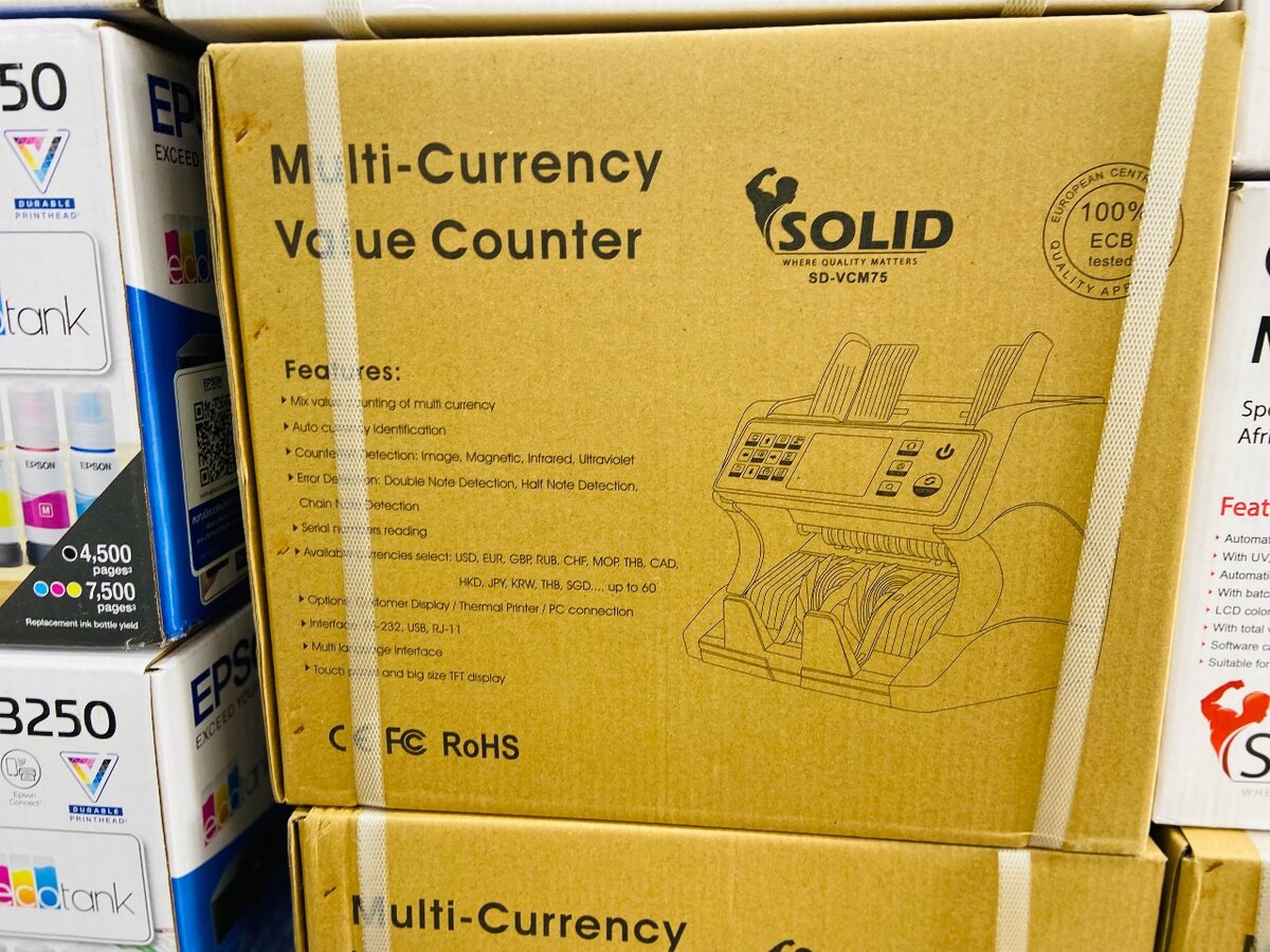 Multi  currency value counter machine