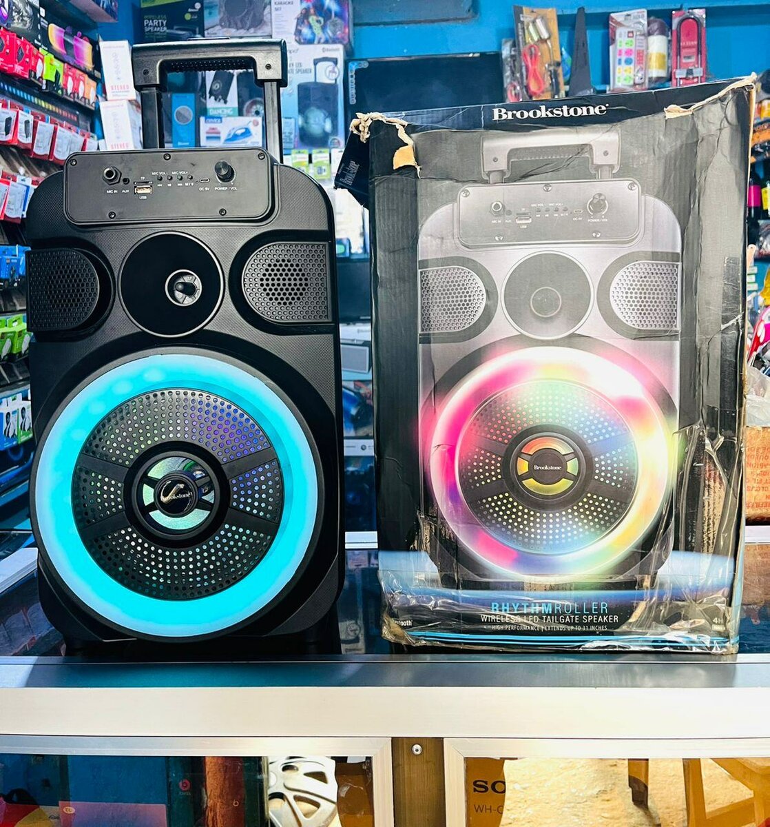 Enceinte Bluetooth LED portable