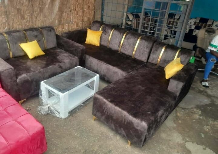 Canapé moderne en velours