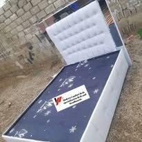 custom made bed with a high base