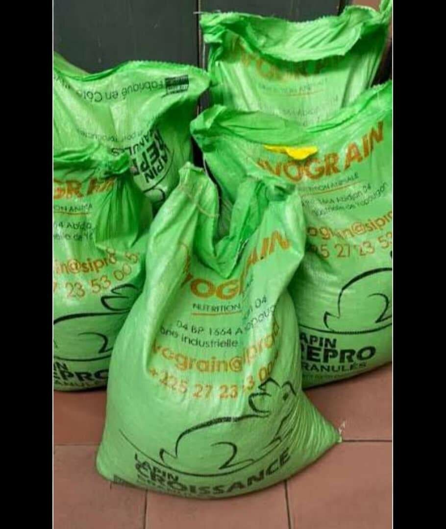 Sacs d'aliments démarrage