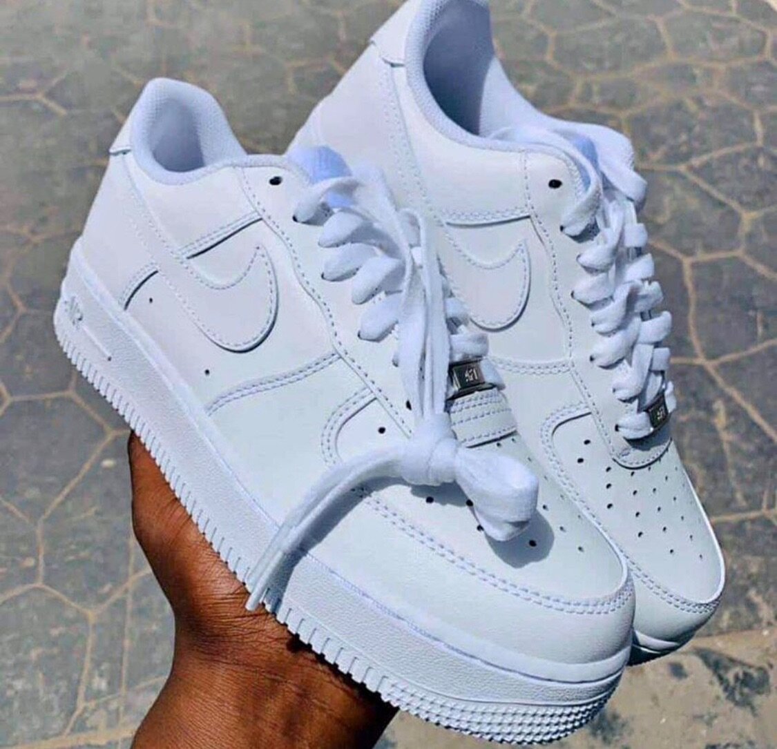White Airforce 1s