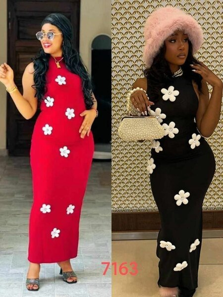 Robe élégante à fleurs pour femmes