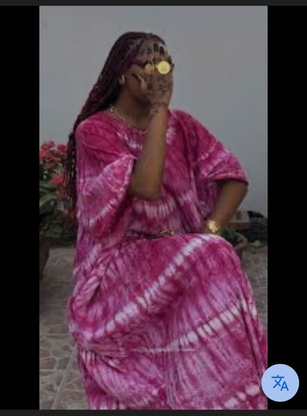 Robe colorée tie-dye longue