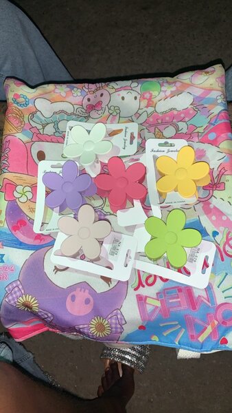 Colorful Flower Hair Clips