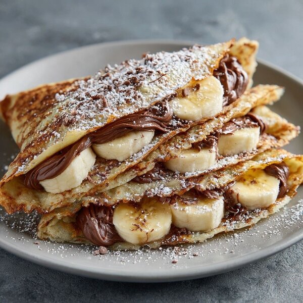 Crêpes banane chocolat