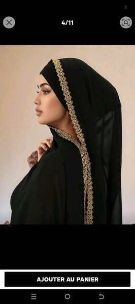 Écharpe Hijab Élégant Femme