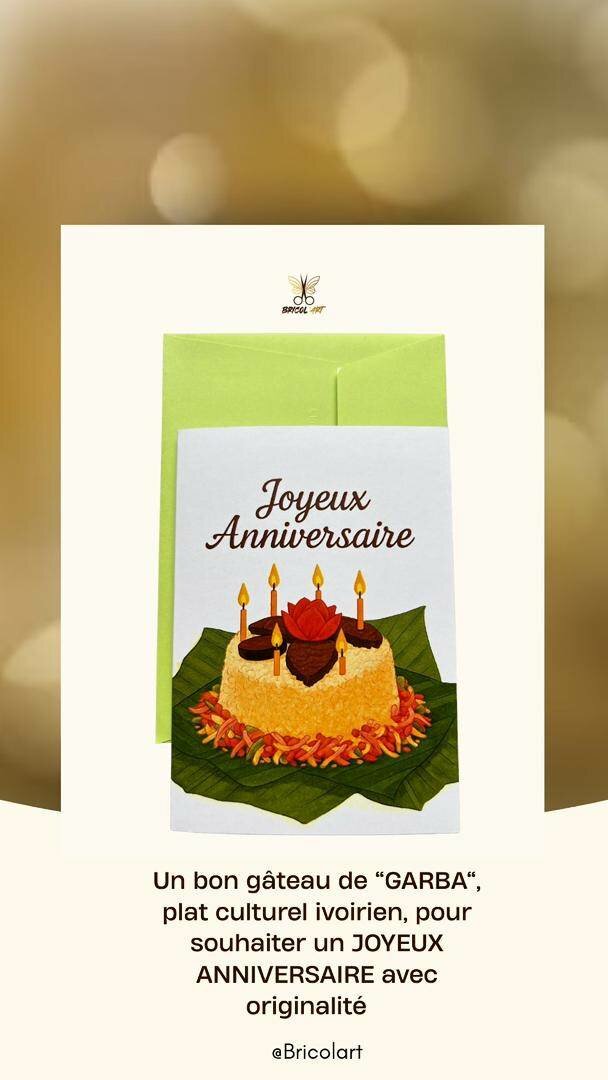 Carte Anniversaire Ivoirienne