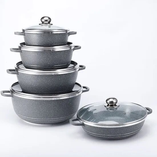 Batterie de Cuisine 5 Pièces Antiadésive