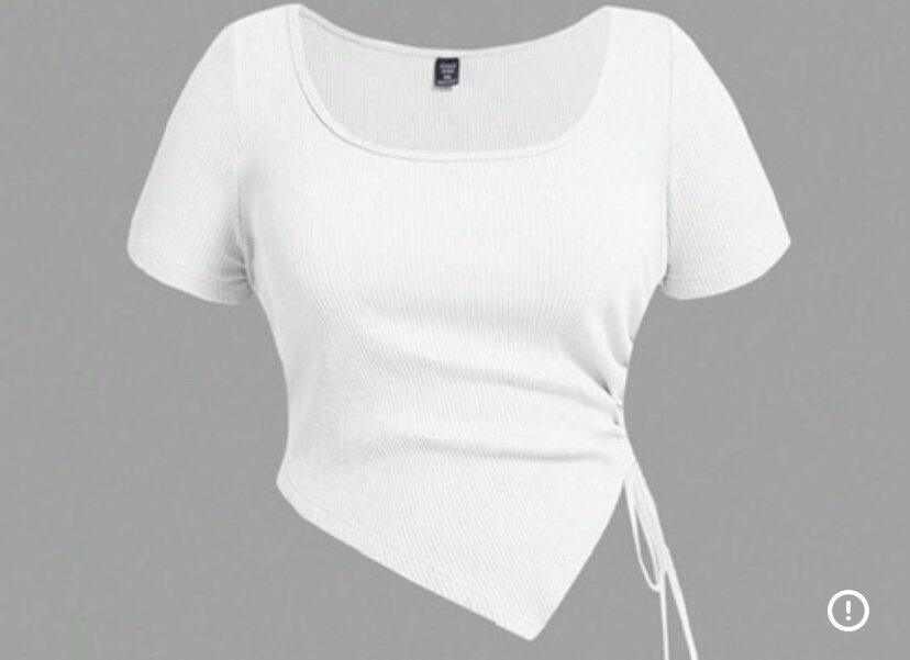 Top asymétrique blanc