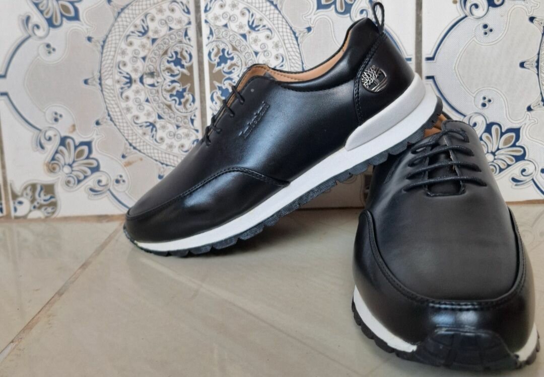 Mocassins en cuir noir