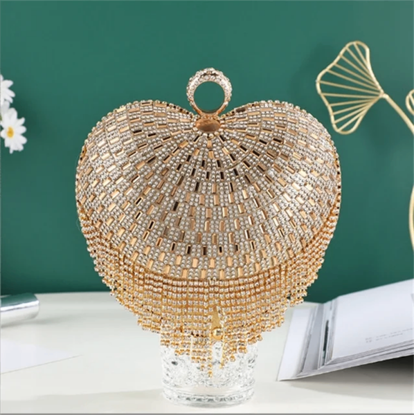 Sac pochette en forme de cœur