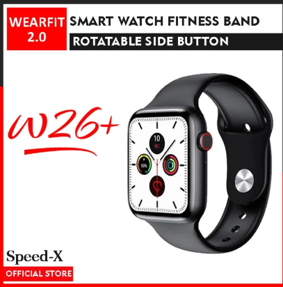 SpeedX W26 Plus Smart Watch Series Fitness Band Touchscreen Smart Bracelet W26+ Rotatable Button