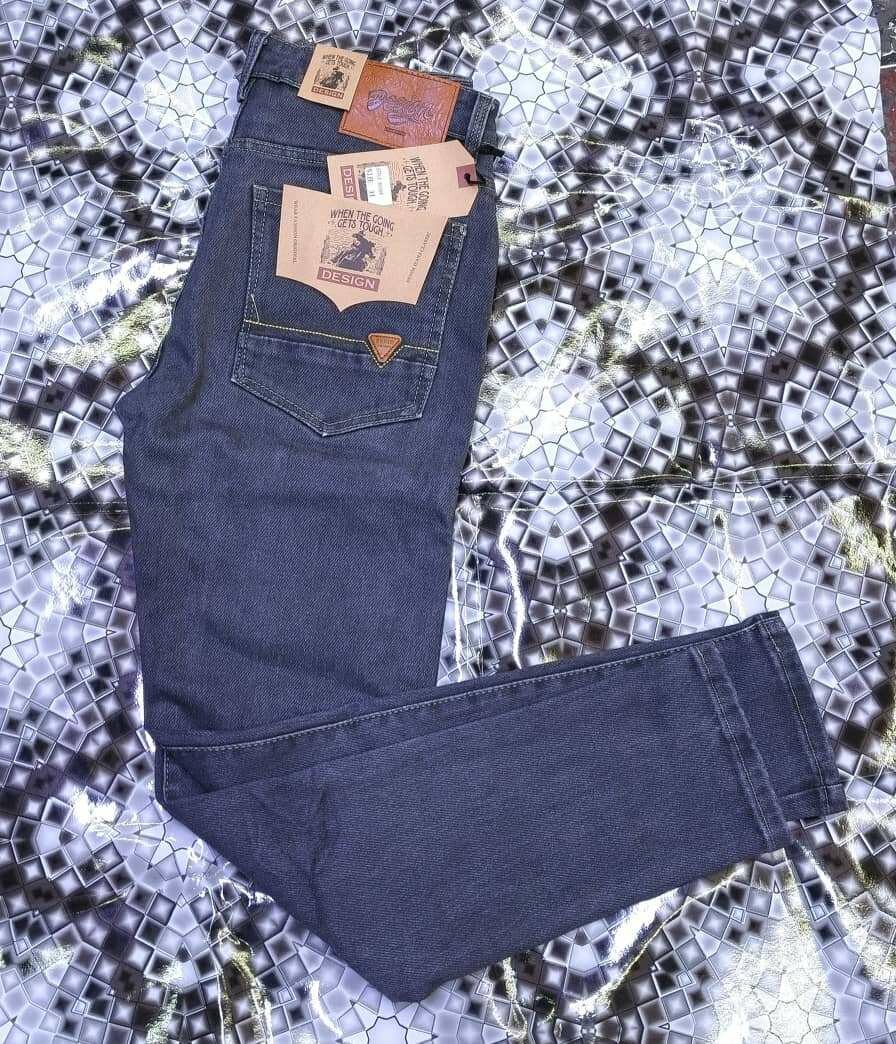 Jeans en denim bleu