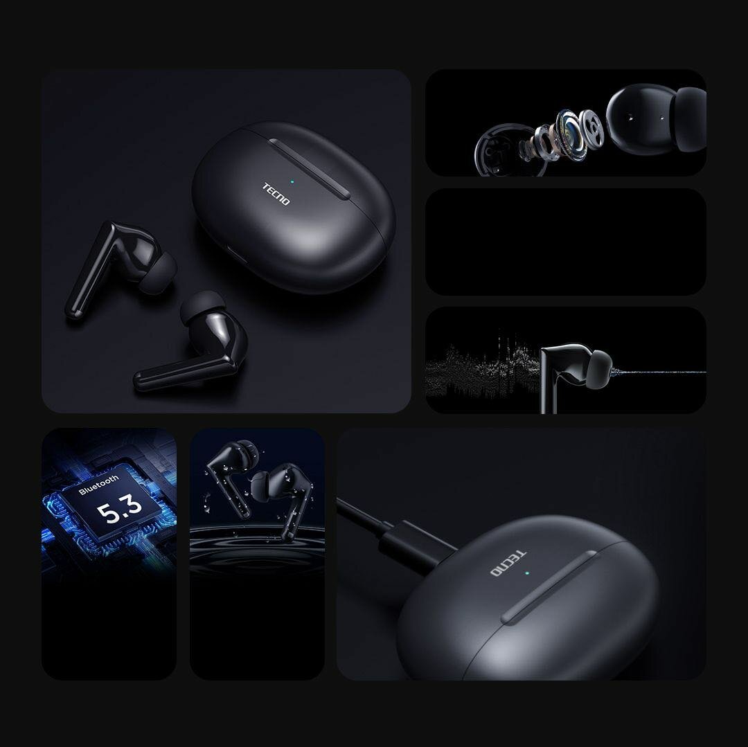 Écouteurs Bluetooth Tecno IPX4