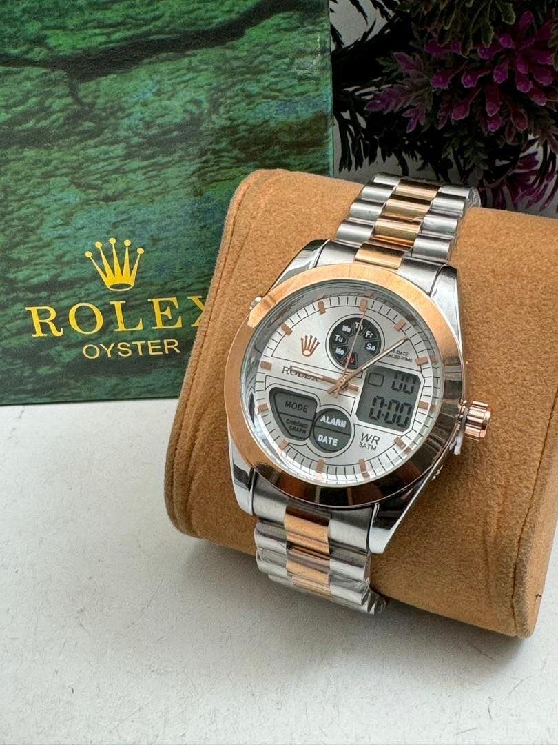 ROLEX DIGITAL AND ANALOG CHAIN WATCH