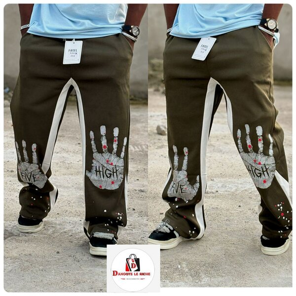 Pantalon décontracté imprimé