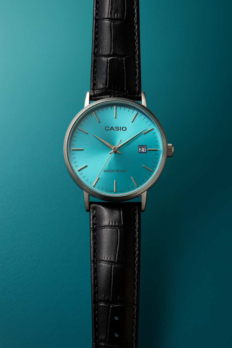 Montre Casio bleue élégante