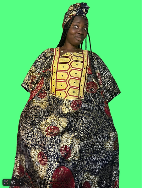 Robe de couleur africaine