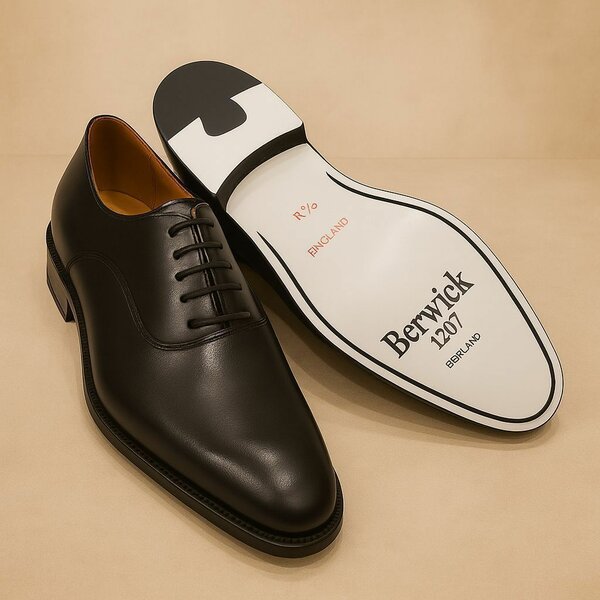 Chaussures Oxford noires en cuir