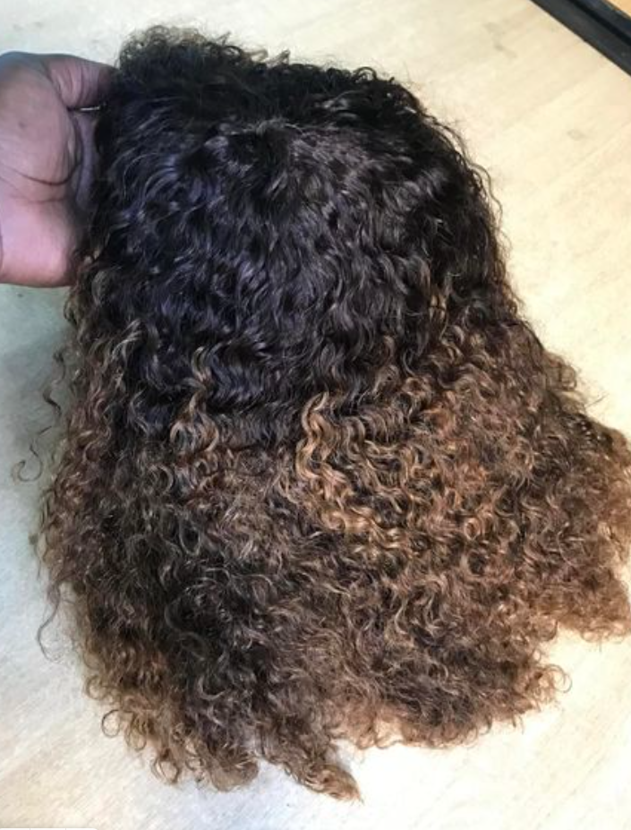  Culry fringe wig human hair 