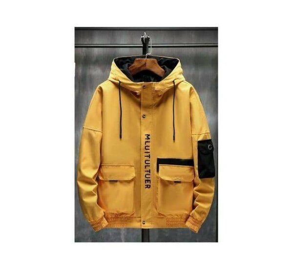 Veste Jaune à Capuche Homme