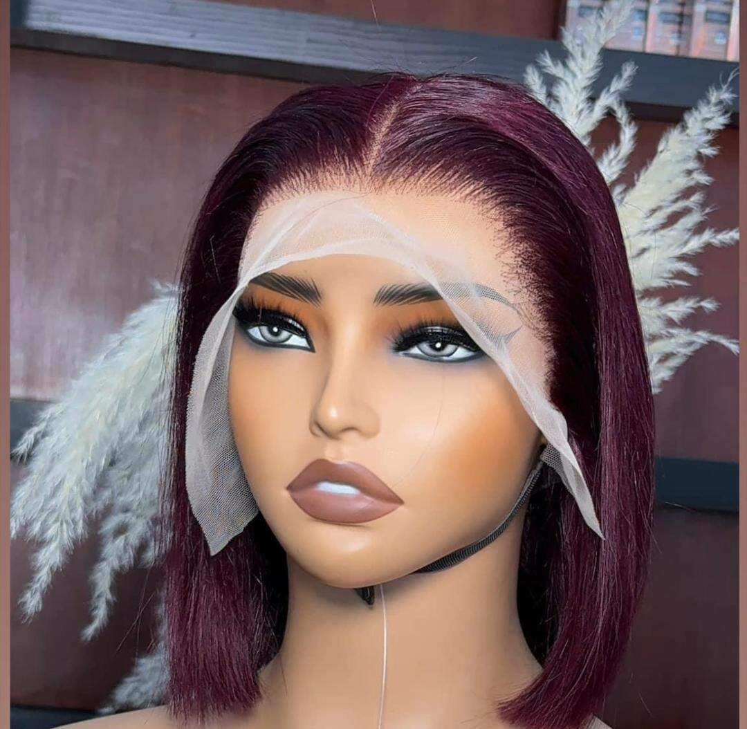 Perruque lisse et bouclé