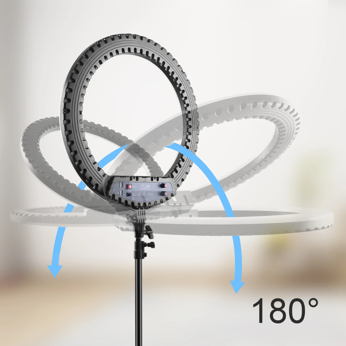 Anneau lumineux réglable LED