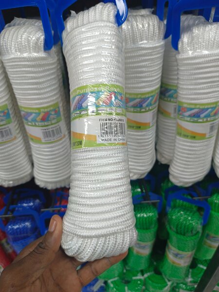 Corde multifonction blanche 20m