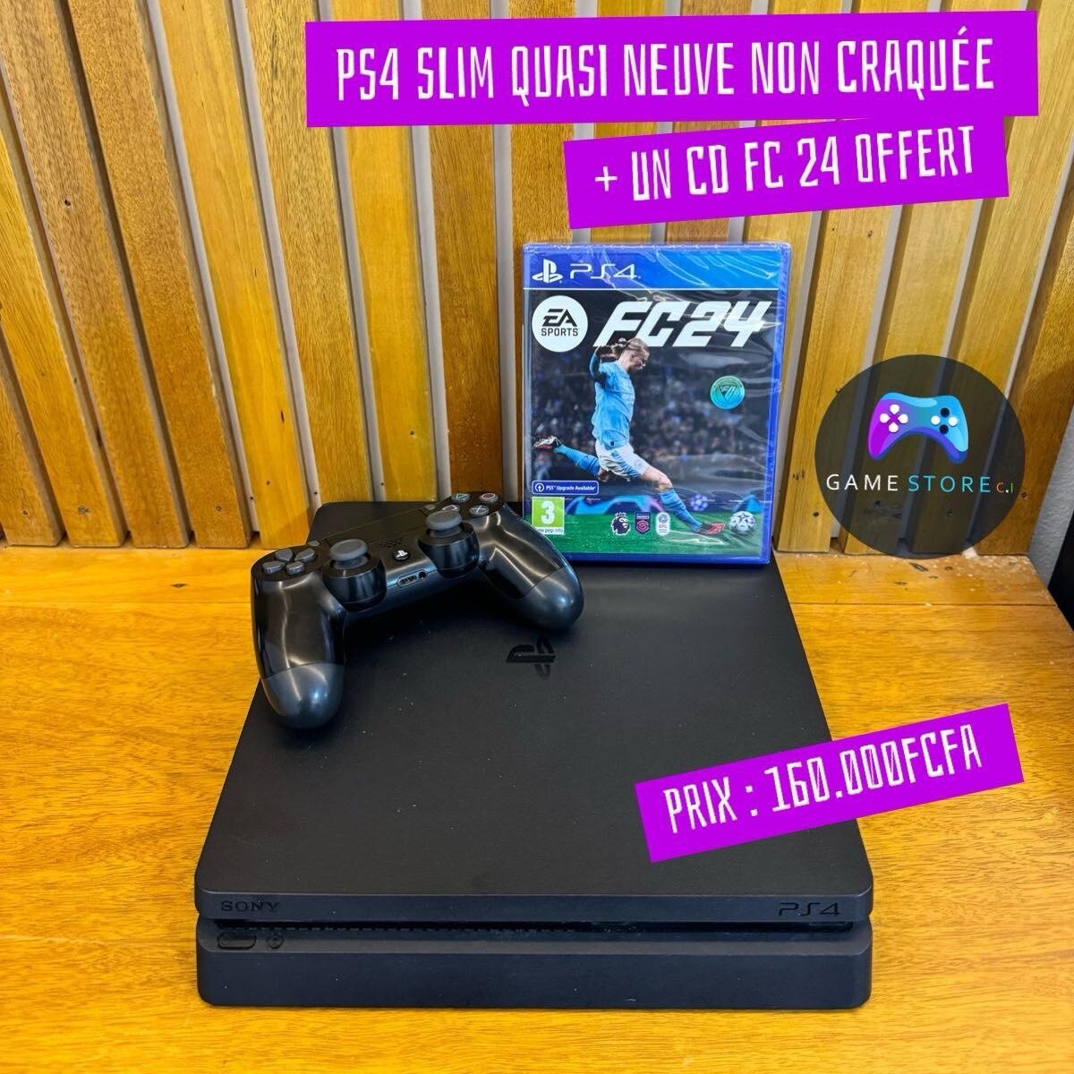 PS4 slim quasi neuve