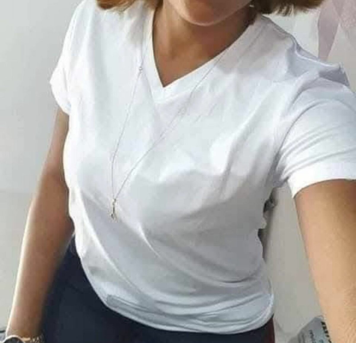 T-shirt en coton col V