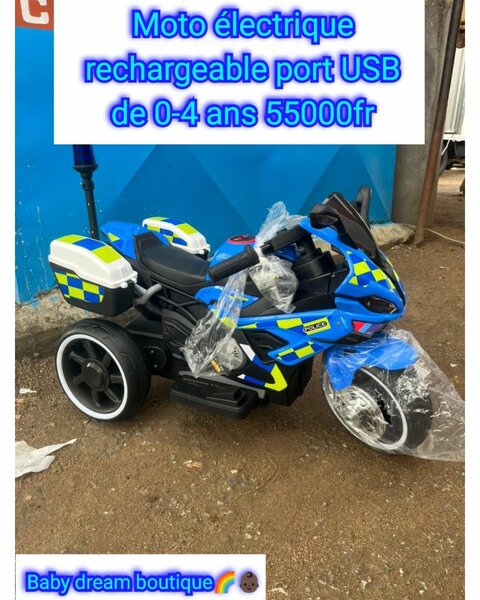Moto électrique enfant USB