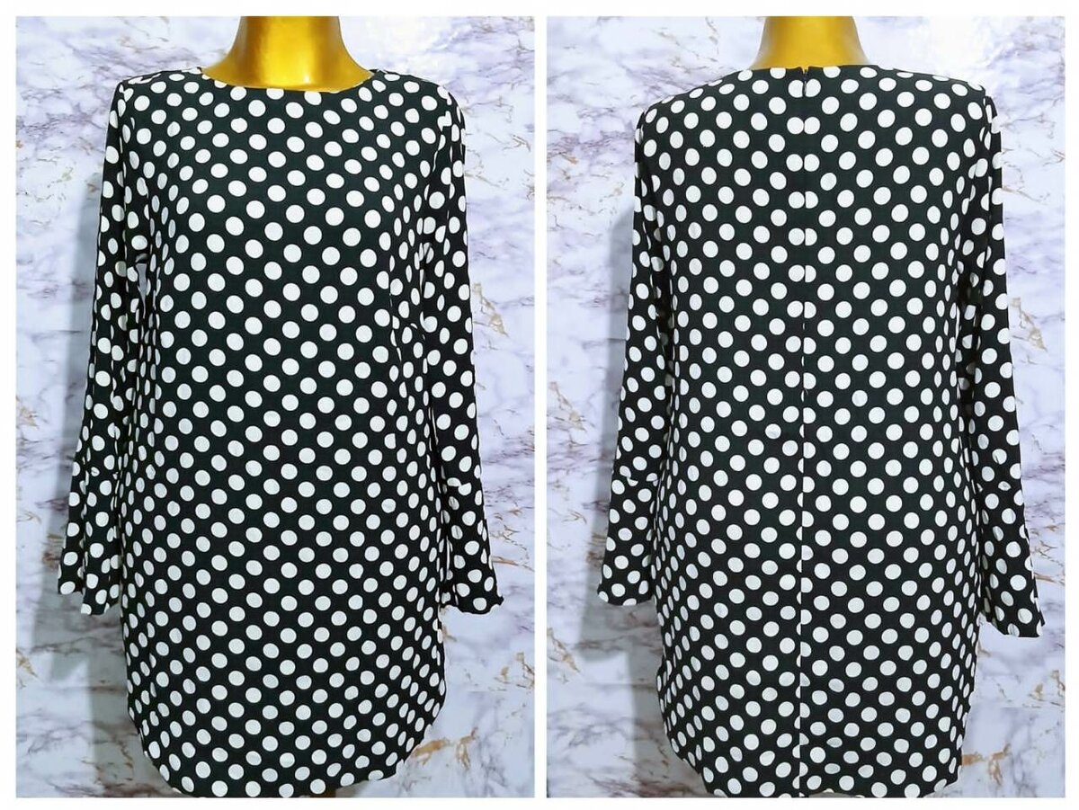 Robe en dentelle et pois