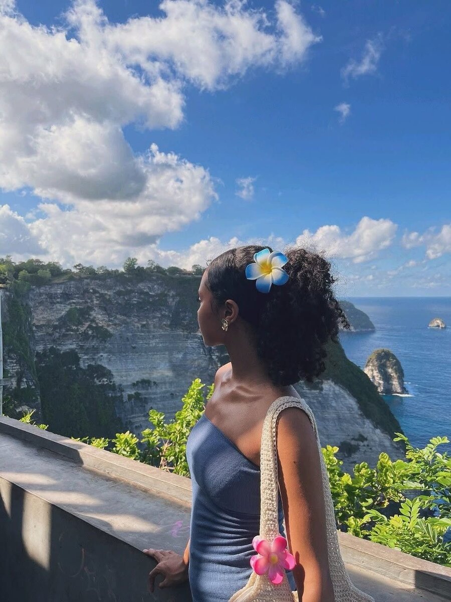 Barrette en fleur ( flowerclip