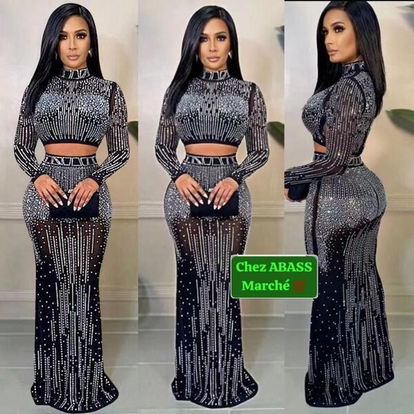 Ensemble Robe en Paillettes pour Femme