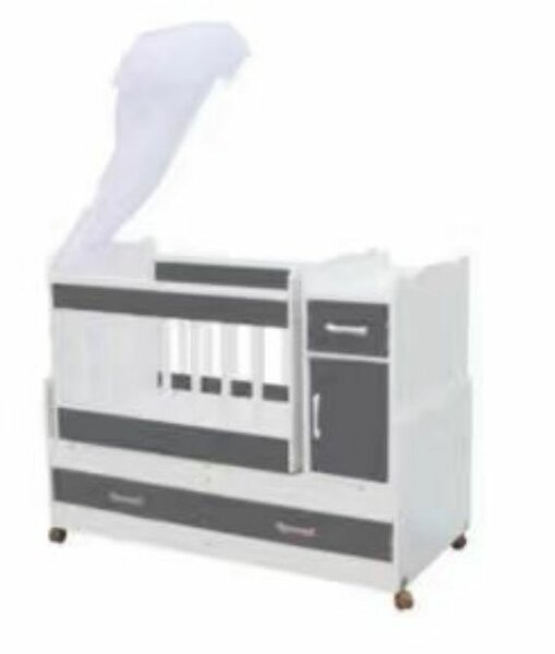 Lit bébé évolutif avec rangements