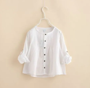 Long Sleeved Shirt Buttoned Shirt Children|Blouses & Shirts ( Fabric Lawn) ( Size 1 Yrs To 8 Yrs)