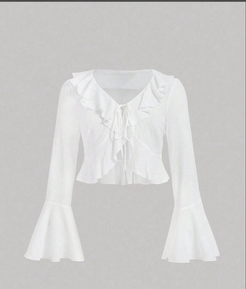 Blouse elegante à volants