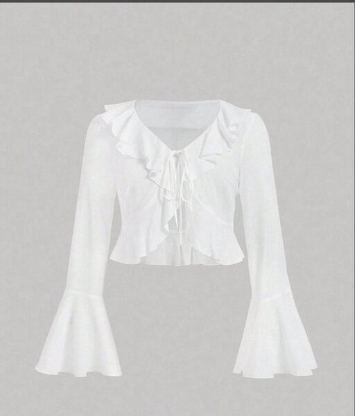 Blouse elegante à volants