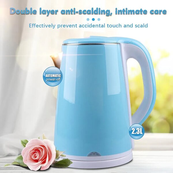 Bouilloire Électrique 2.3L Anti-brûlure