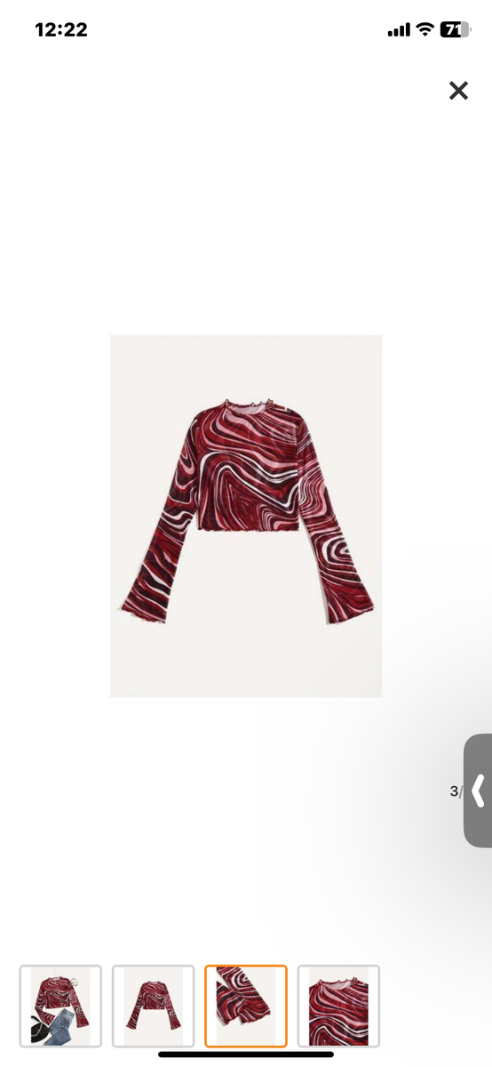 Haut à manches longues tendance