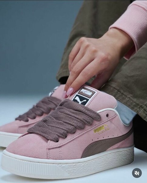 Baskets roses Puma femme