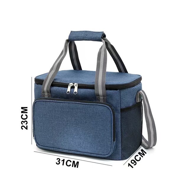 Large capacity insulated lunch bag