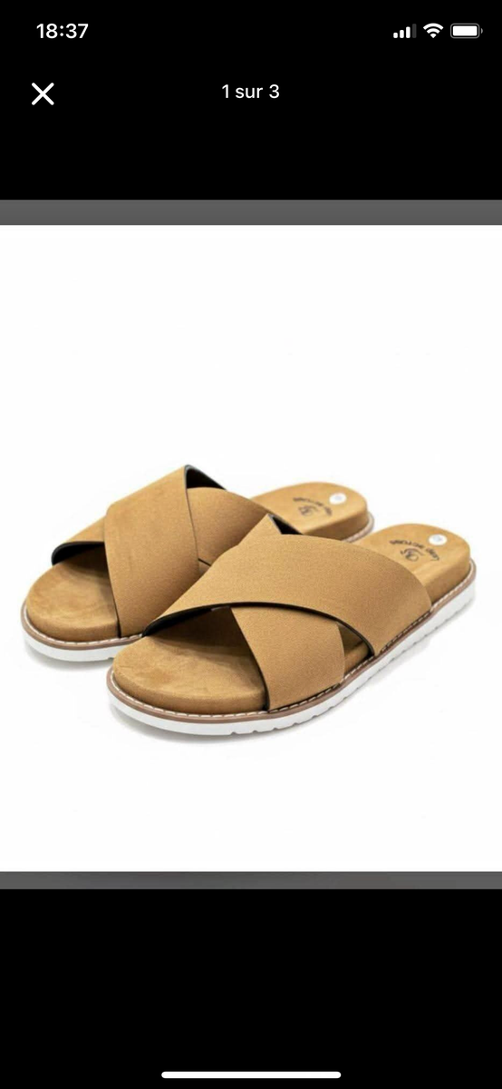Sandales cuir confortables