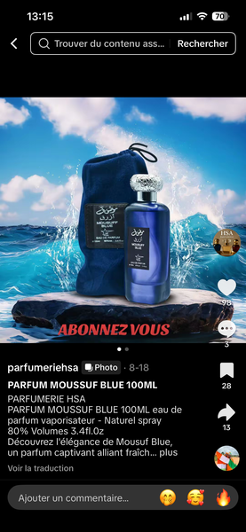 Parfum Moussuf Blue 100ml