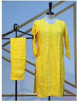 Chunri Design Block Print shalwar kameez