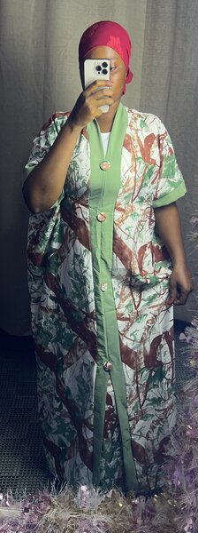 Kimono africain femme grande taille