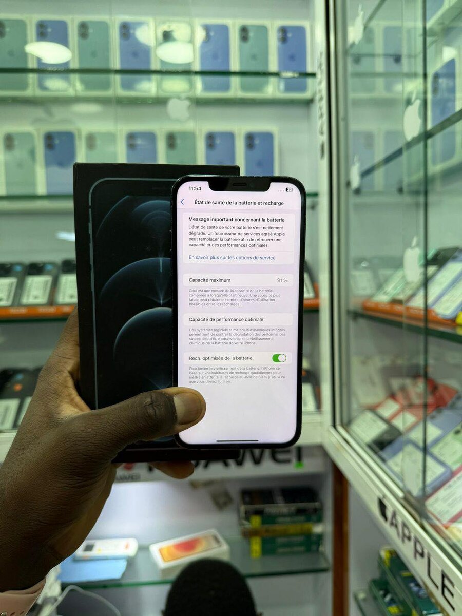 12 pro max 128 Go bleue avec s